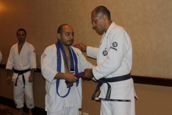 Purple belt · August 25, 2012 · Promoted by Royce Gracie