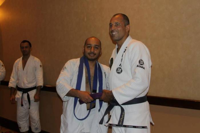 Purple belt · August 25, 2012 · Promoted by Royce Gracie