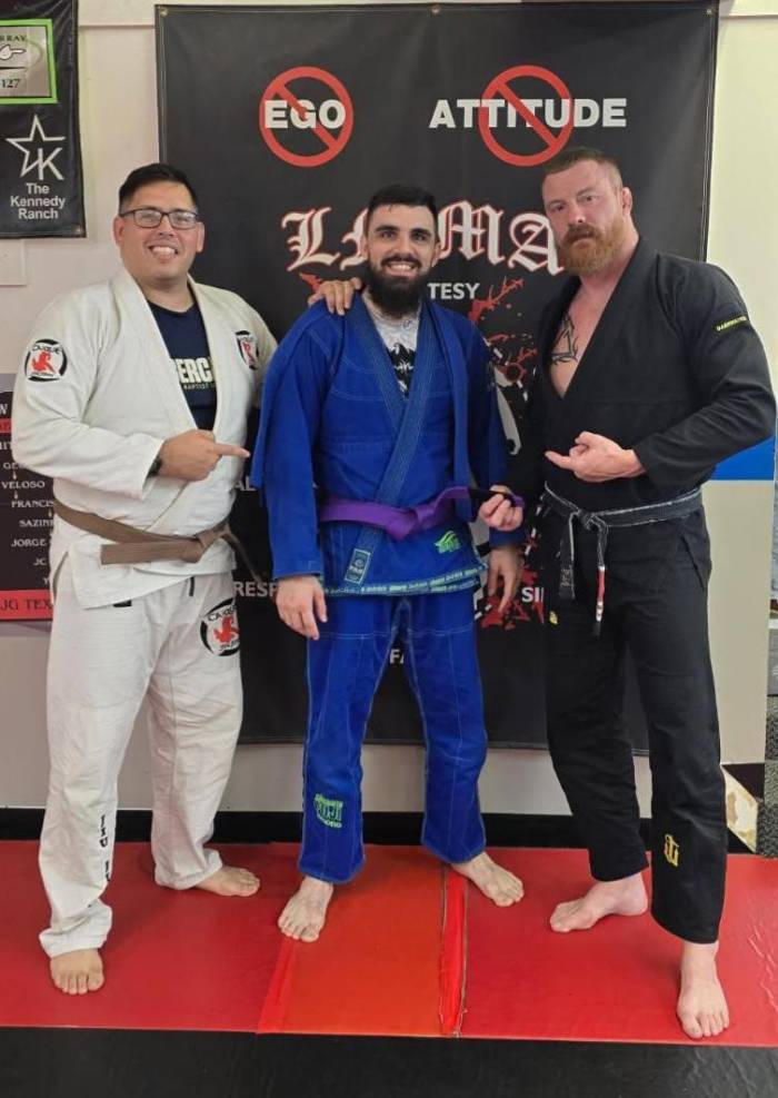 Purple belt · October 24, 2025 · Promoted by Luke Martinez