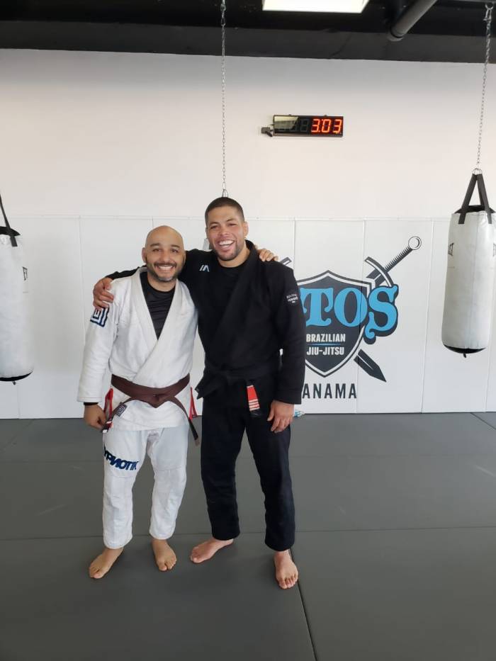 With  André Galvão, after him promoting me to brown belt