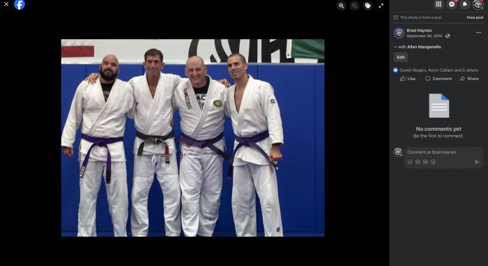 Purple belt · September 26, 2015 · Promoted by Allan Manganello