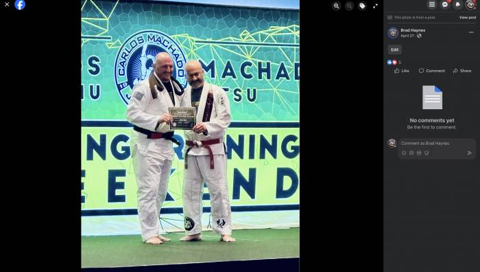 Black belt · April 27, 2025 · Promoted by Carlos Machado