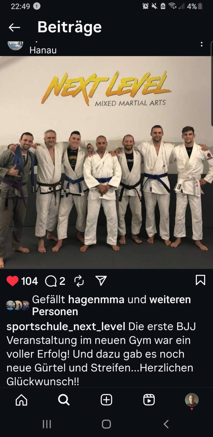 Blue belt · July 11, 2019 · Promoted by Francesco Fonte