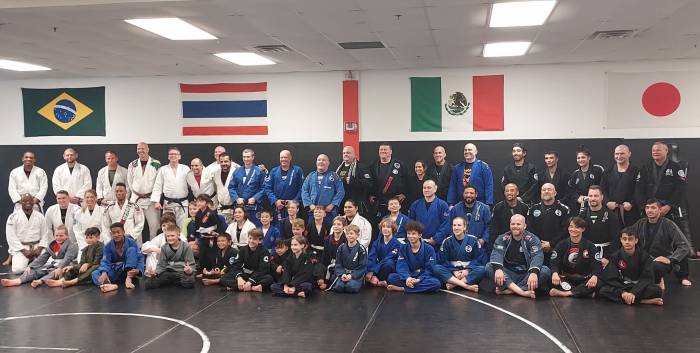 With Travis Tarpein at promotion of Jeff Neal to 5th degree black belt by Carlson Gracie Jr.