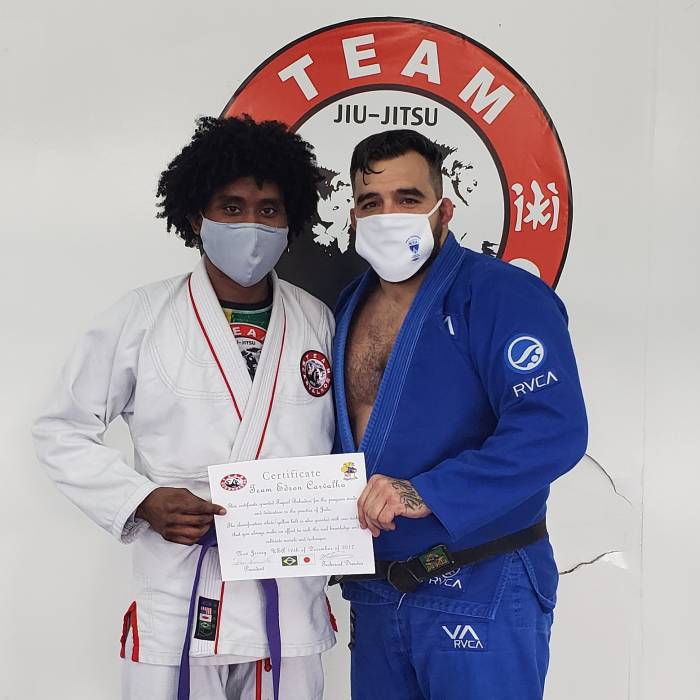 Purple belt · December 19, 2020 · Promoted by Louis Weber (Carvalho Jiu Jitsu)