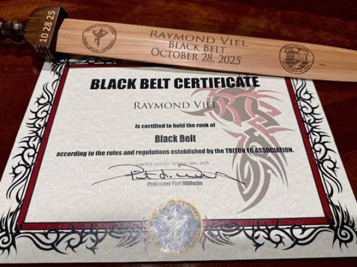 Black belt · October 28, 2025 · Promoted by Piet Wilhelm
