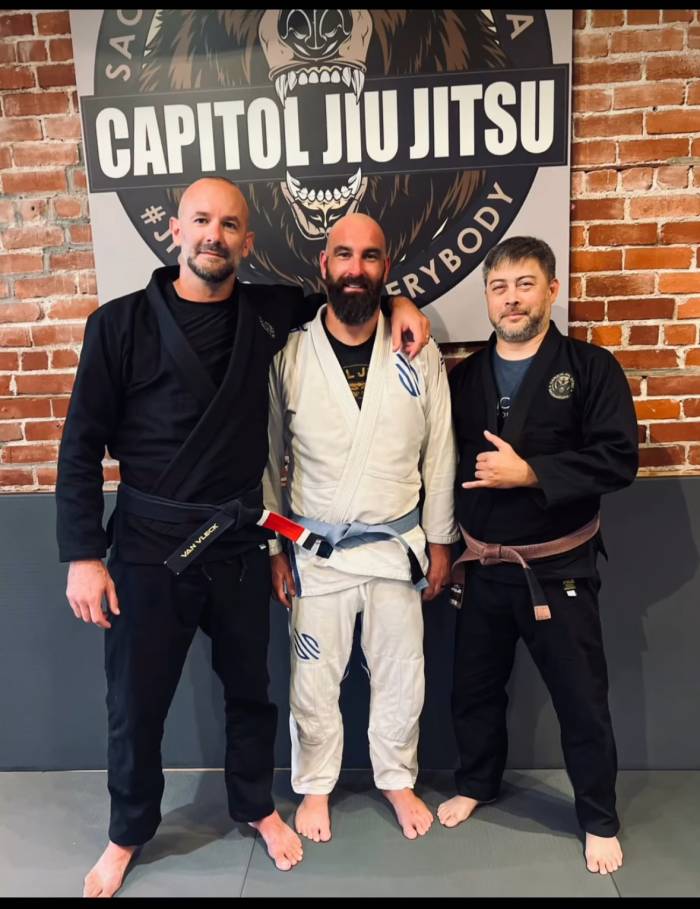 Blue belt · July 14, 2025 · Promoted by Garret Van Vleck