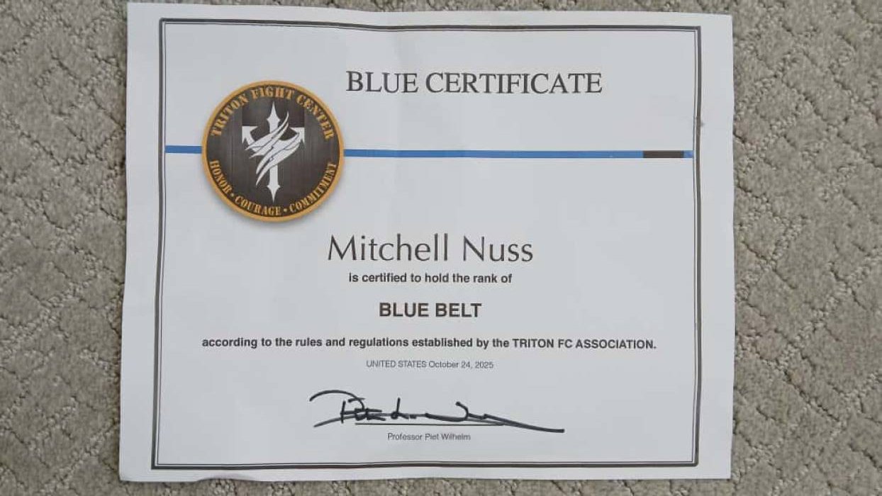 Blue belt · October 24, 2023 · Promoted by Piet Wilhelm