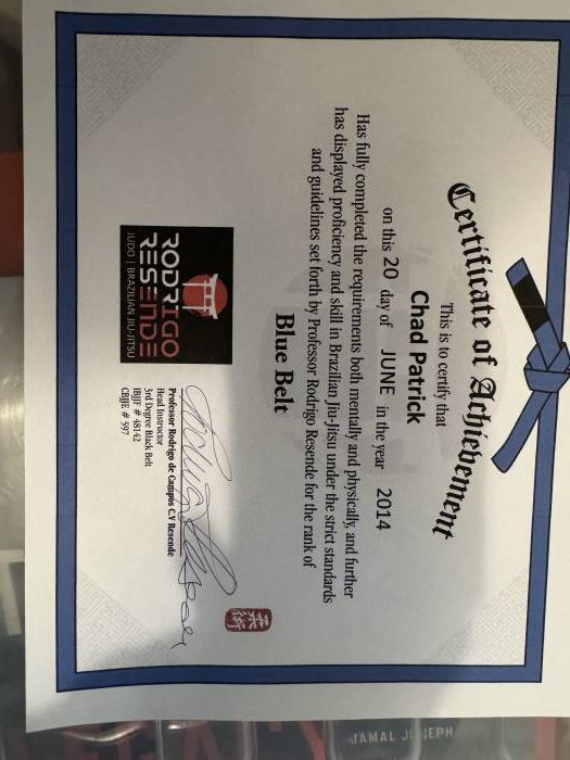 Blue belt · June 20, 2014 · Promoted by Rodrigo Resende