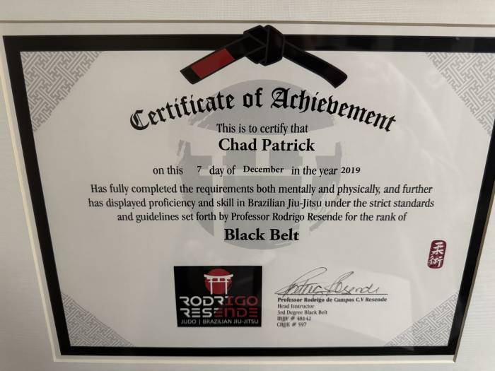 Black belt · December 7, 2019 · Promoted by Rodrigo Resende