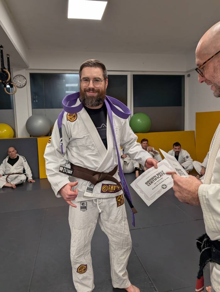 Brown belt · November 20, 2025 · Promoted by Leonardo Neves