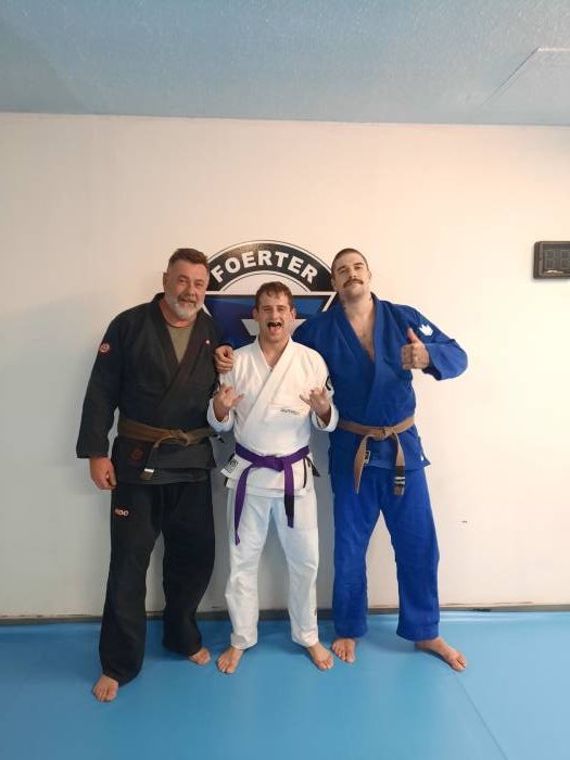 Purple belt · November 23, 2022 · Promoted by Christian Foerter( Brown)/ James Frank( 1st degree Black at the time)