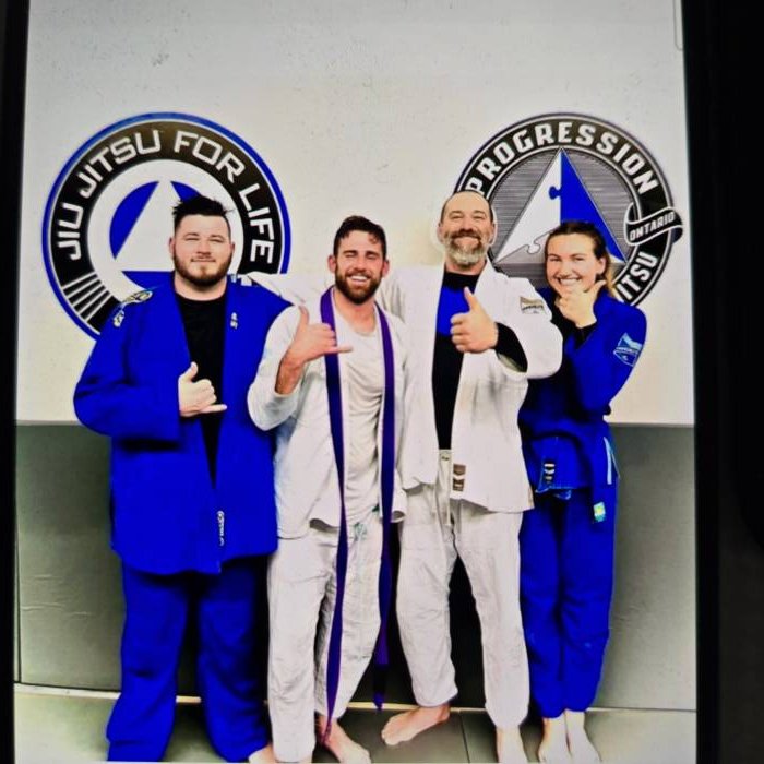 Purple belt · November 23, 2022 · Promoted by Christian Foerter( Brown)/ James Frank( 1st degree Black at the time)