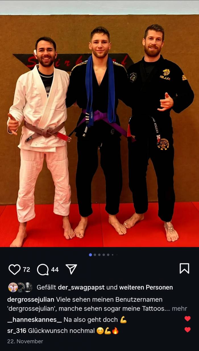 Purple belt · November 22, 2025 · Promoted by Stefan Rogger