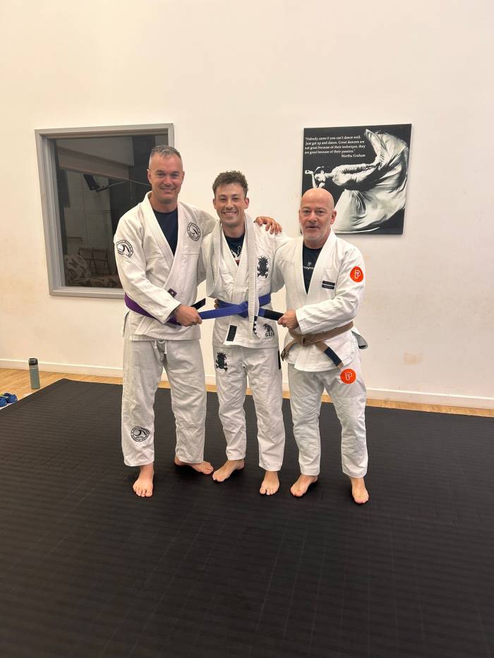 Blue belt · September 7, 2025 · Promoted by Jon Powell