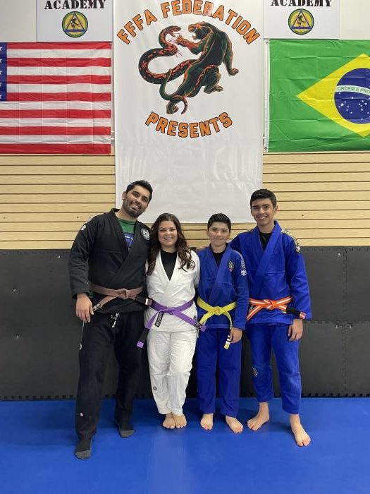Orange belt · December 8, 2025 · Promoted by Profesor Bruno