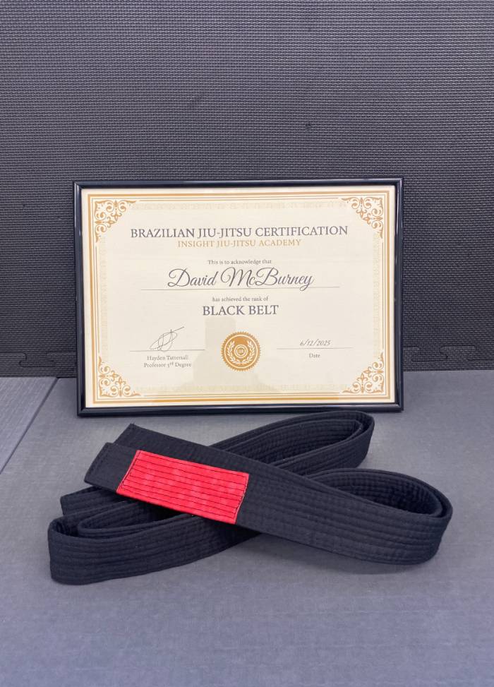 Black belt · December 6, 2025 · Promoted by Hayden Tattersall