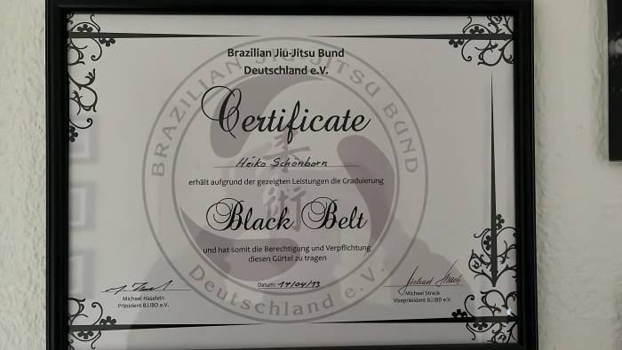 Black belt · April 14, 2013 · Promoted by Michael Haselein
