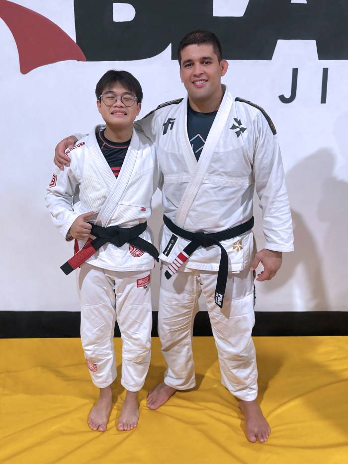 with Prof. Gustavo Dias (Six Blades Jiu-Jitsu International)