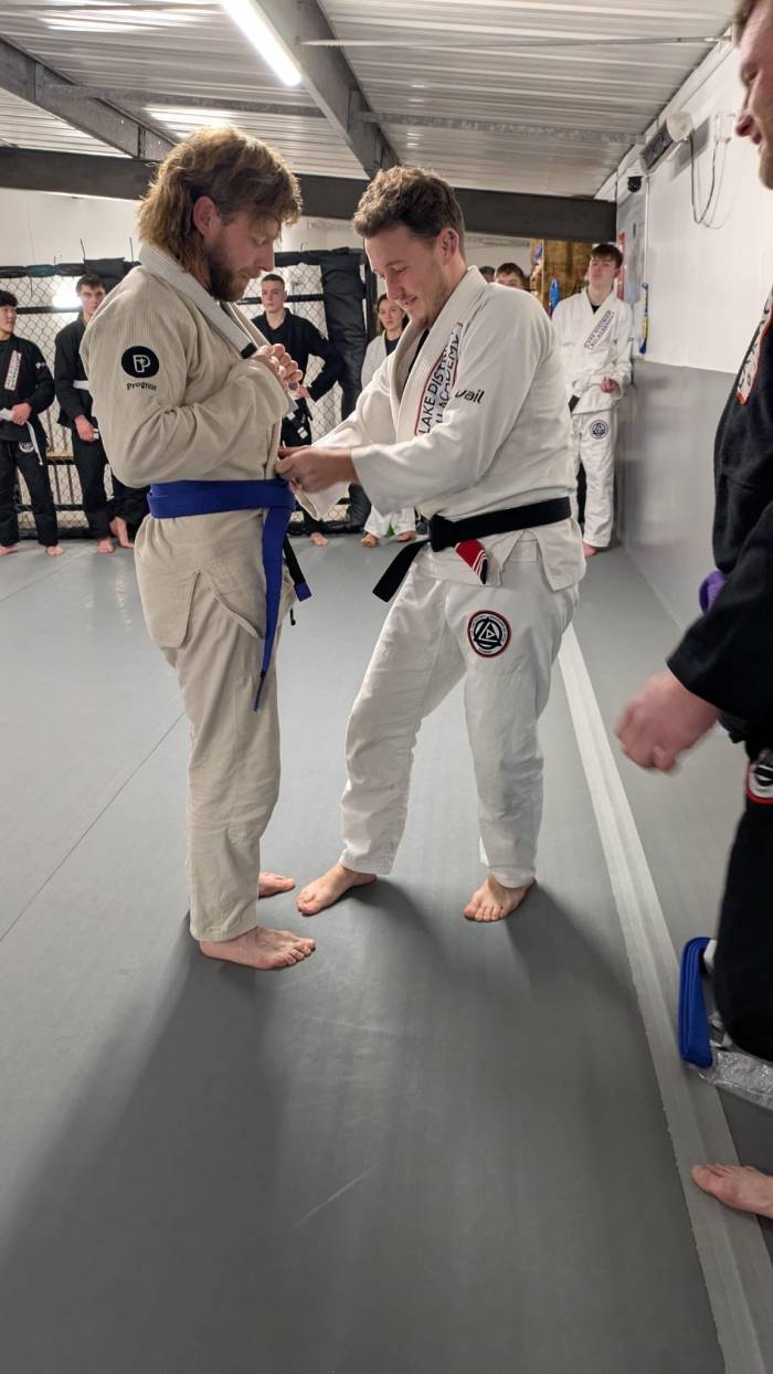 Blue belt · December 16, 2025 · Promoted by Samuel Kaye