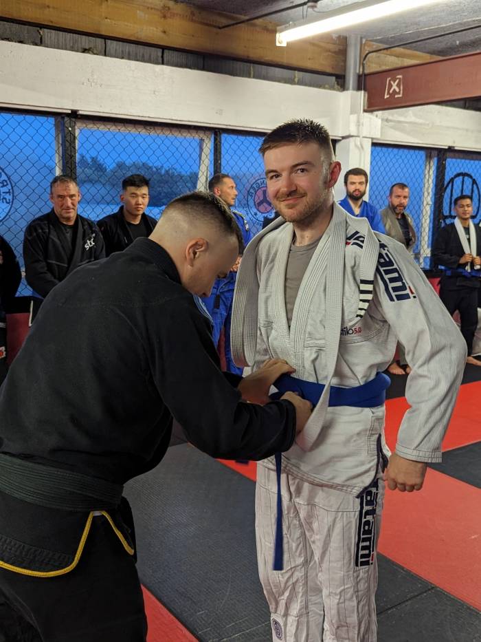 Blue belt · September 19, 2023 · Promoted by Oliver Geddes