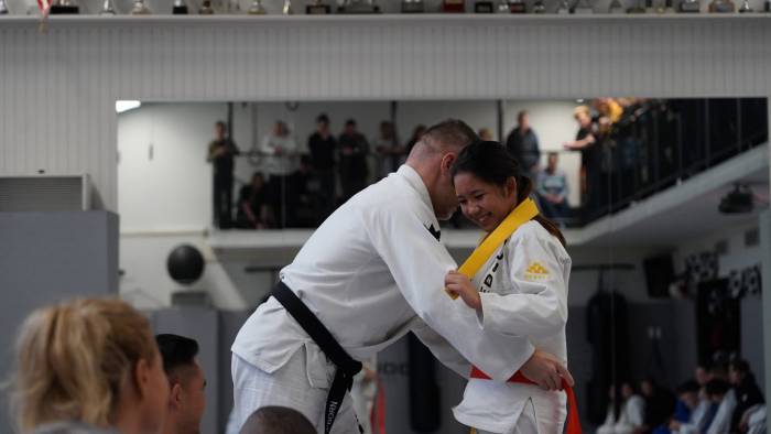 Orange belt · December 13, 2025 · Promoted by Ricard Carneborn