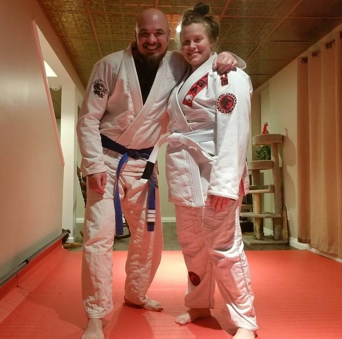 Covid trying to convince wife to train