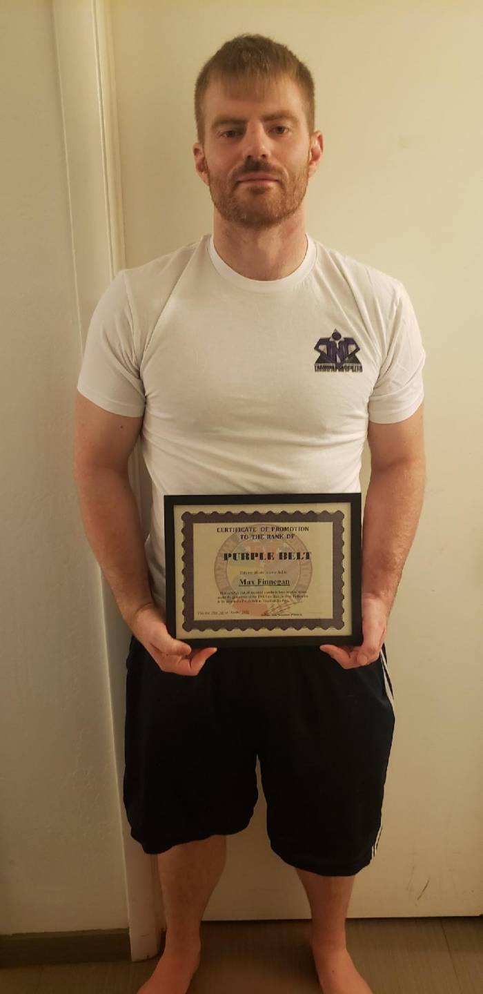 Purple belt · October 15, 2020 · Promoted by Scott Tannenbaum
