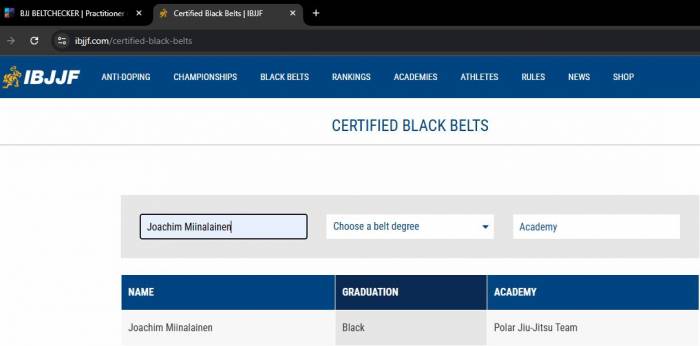 Black belt · December 8, 2025 · Promoted by Teo Anton Viitala