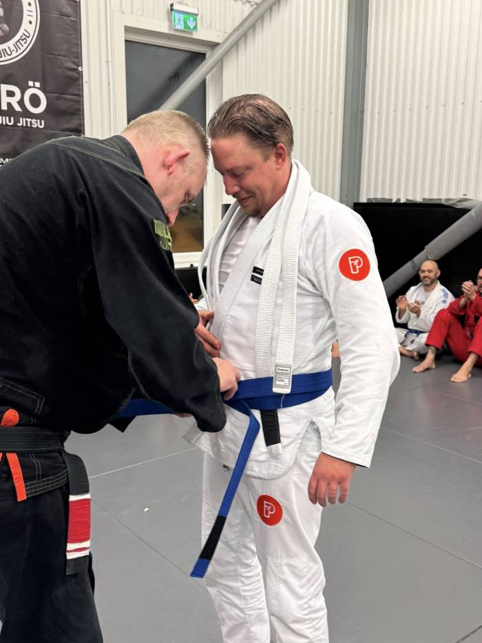 Blue belt · December 21, 2025 · Promoted by Marc Lundberg