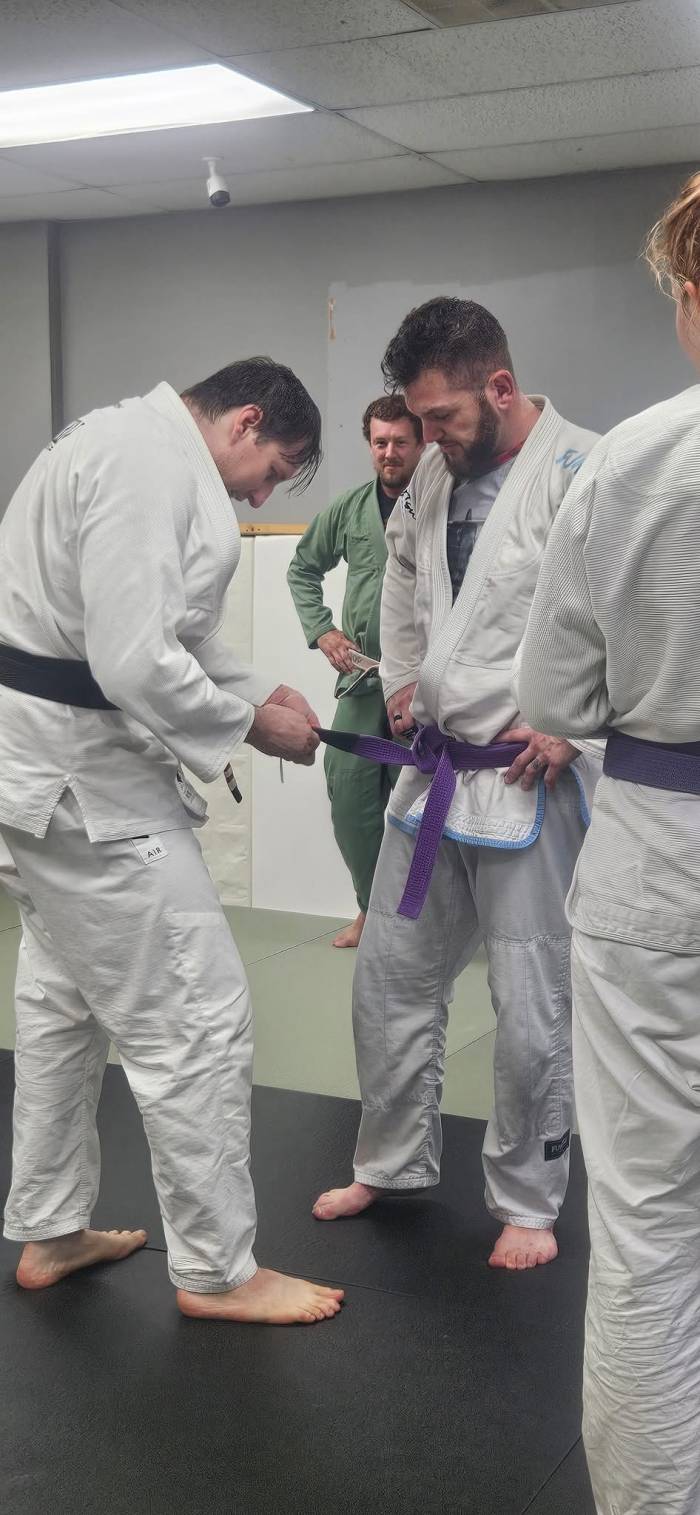 Purple belt · April 17, 2025 · Promoted by Vance Barksdale