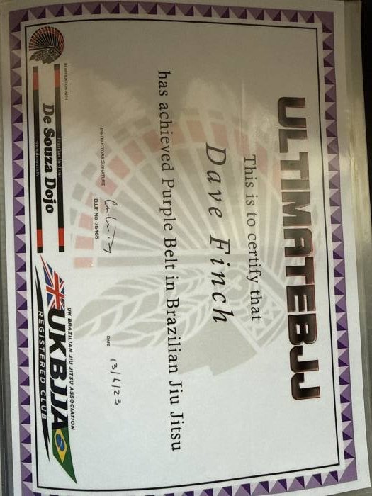 Purple belt · June 13, 2023 · Promoted by Graham Day