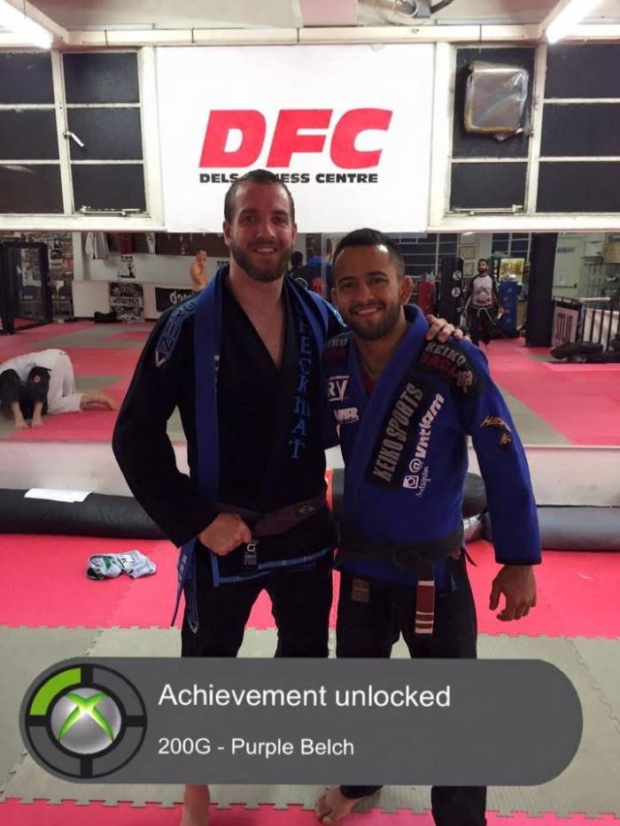 Purple belt · July 25, 2015 · Promoted by Valmyr Neto
