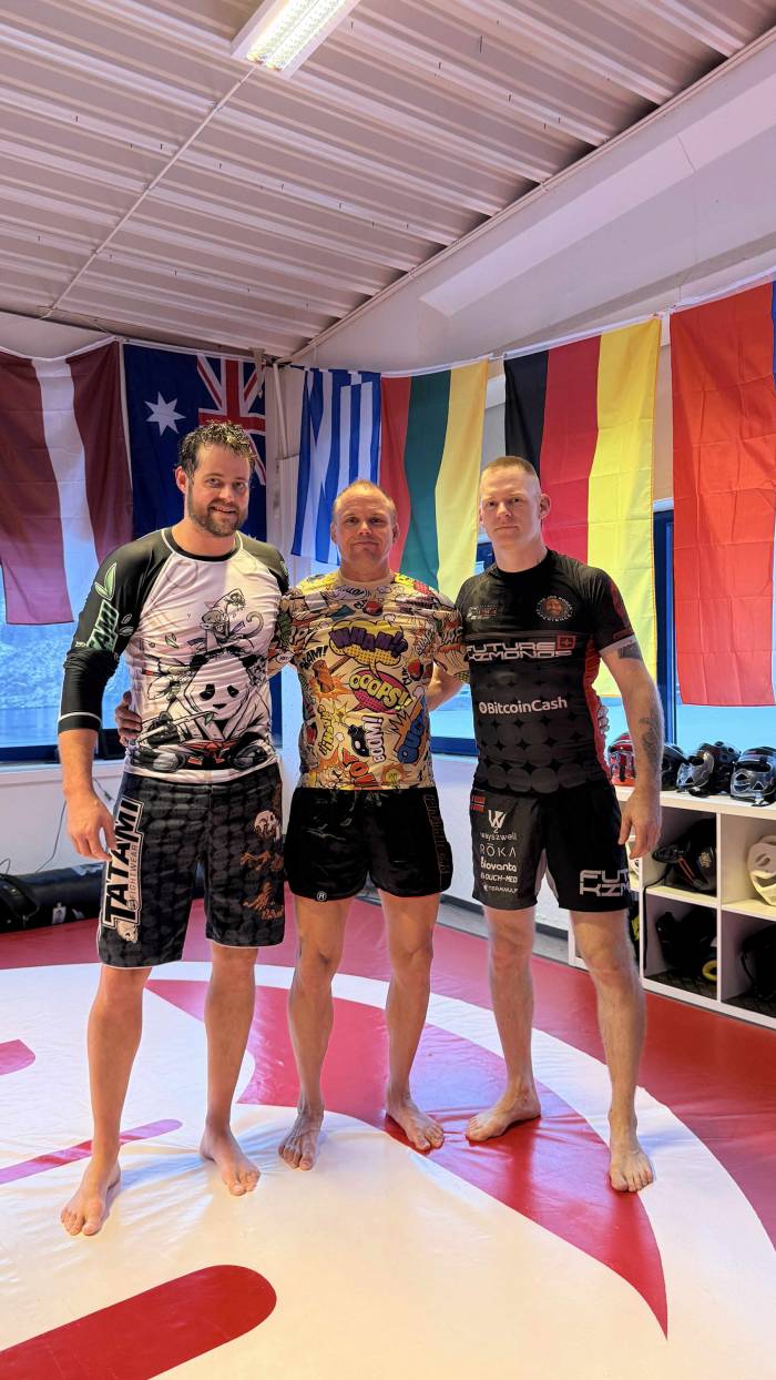 Promotion to blue belt. Robert Vingsnes