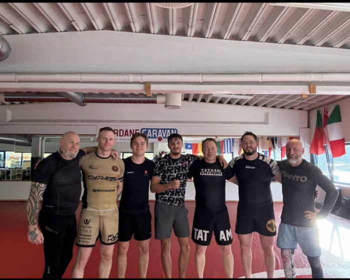 Visitors from the US at Sunnfjord MMA