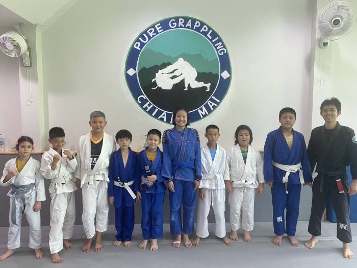 Training at Pure Grappling in Thailand.