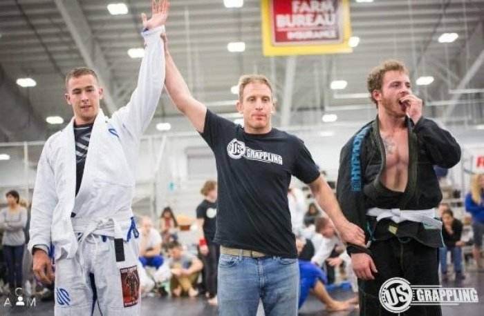 US Grappling 2017 Sub Only Richmond, VA - First tournament after 4 weeks of training; won silver in both gi and nogi with 5 matches total.
