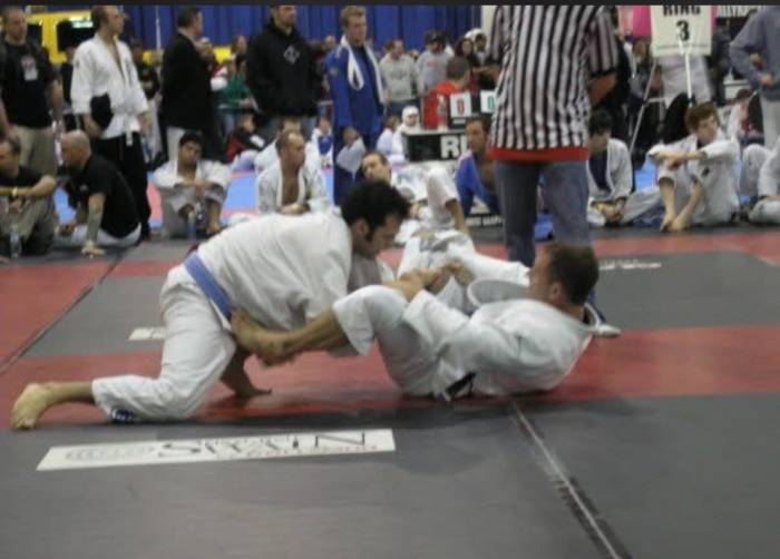 This is the oldest pic I have of myself doing jiujitsu. This is a competition at blue belt in 2007 in Columbus Ohio.