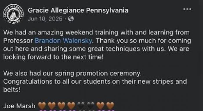 Brown belt · June 7, 2025 · Promoted by Rebecca Blair