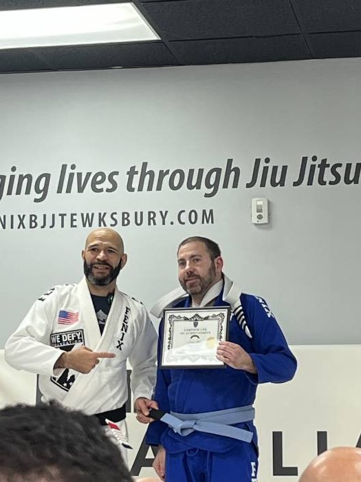 Blue belt · December 7, 2025 · Promoted by Ron Campos