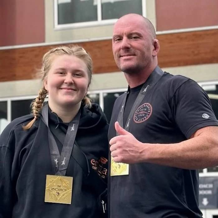The Dad and Daughter Duo with the Double Gold Today!
