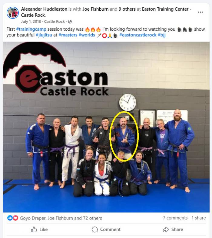 Purple belt · July 30, 2016 · Promoted by Chris Stolzman