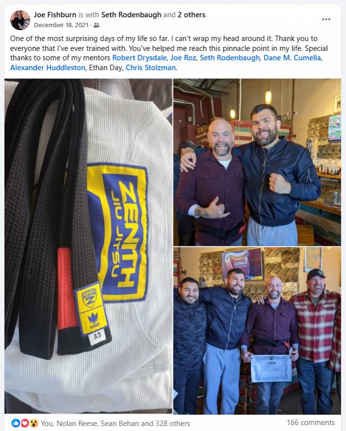 Black belt · December 18, 2021 · Promoted by Robert Drysdale