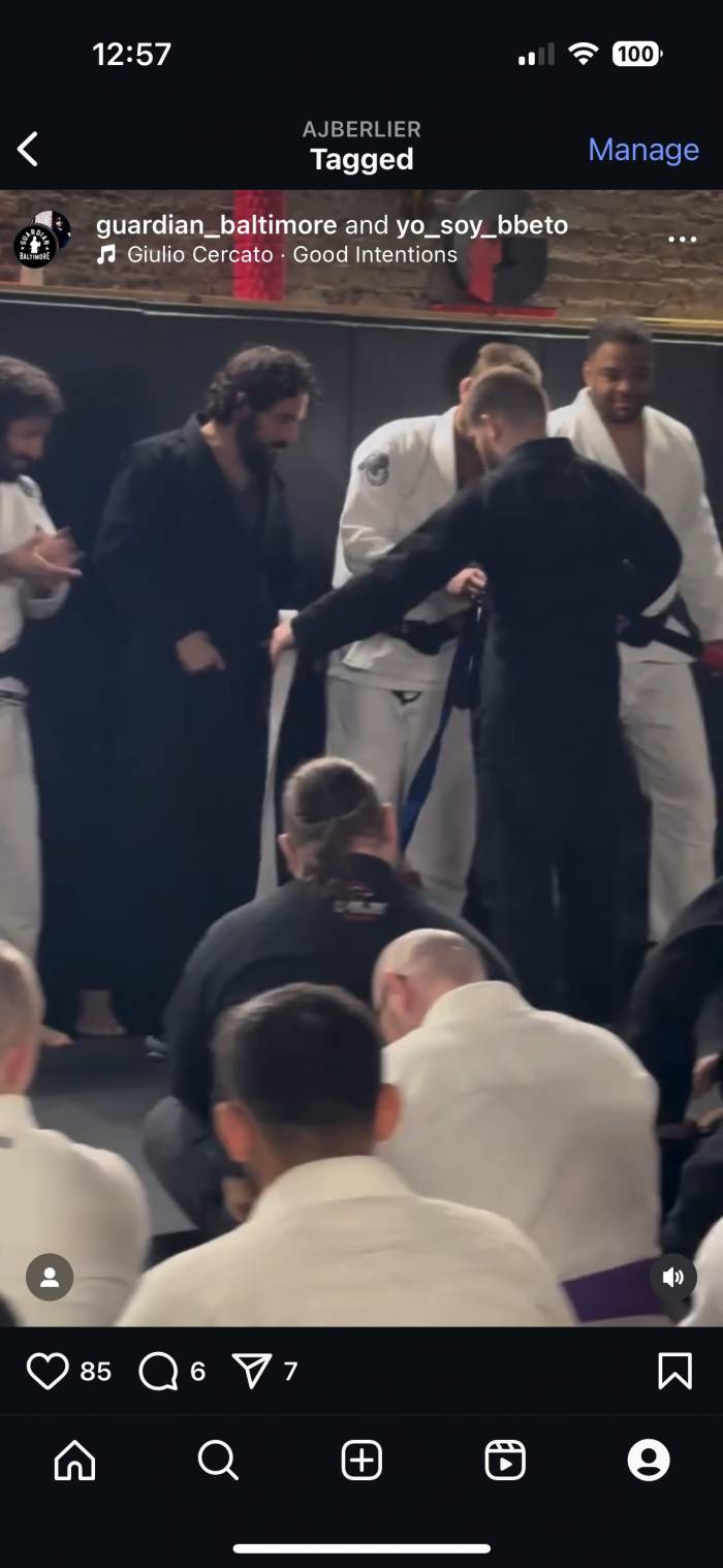 Blue belt · February 10, 2024 · Promoted by Todd "Locura" Levin