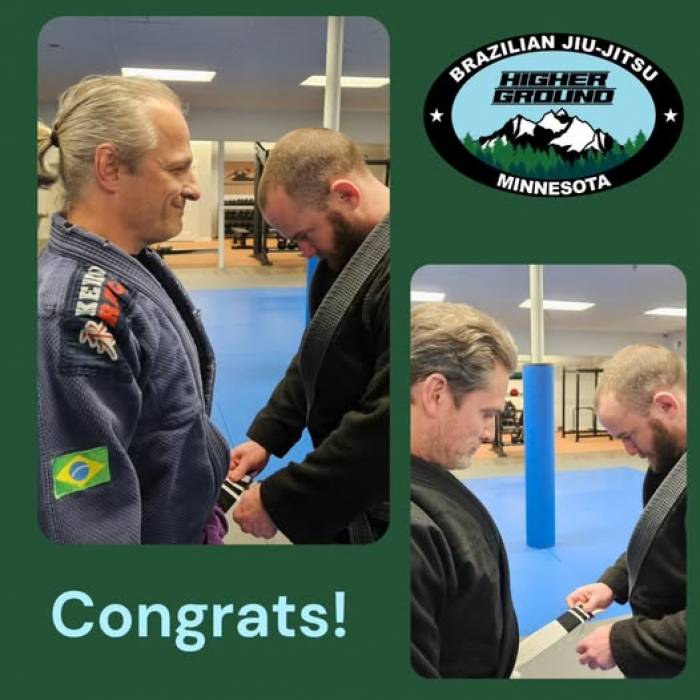 Purple belt · June 4, 2021 · Promoted by Purple Belt and 1st Stripe: Stan Riser @ United Jiu Jitsu in North St Paul , 2nd and 3rd and 4th stripe by Chris Golv @ Higher Ground BJJ in WBL (wish I could split this better but no idea how) :)