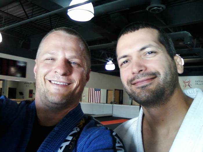 Dave C and I after a private when I was a WB.  Learned some new evil back then.
