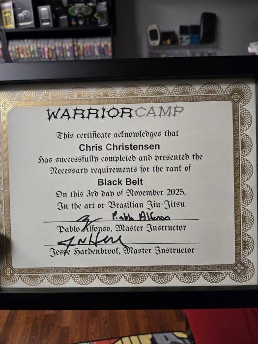 Black belt · November 3, 2025 · Promoted by Pablo Alfonso