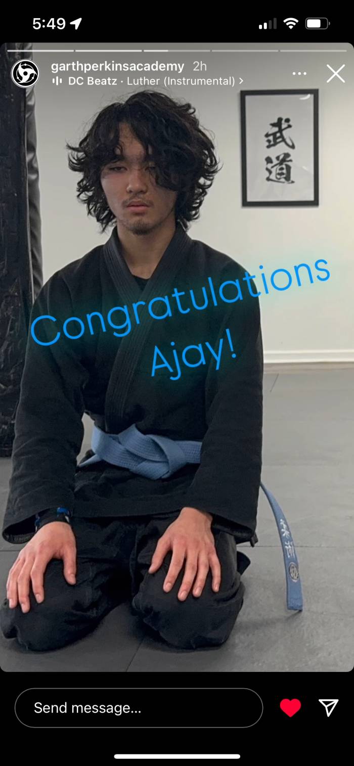 Blue belt · March 15, 2025 · Promoted by Garth Perkins