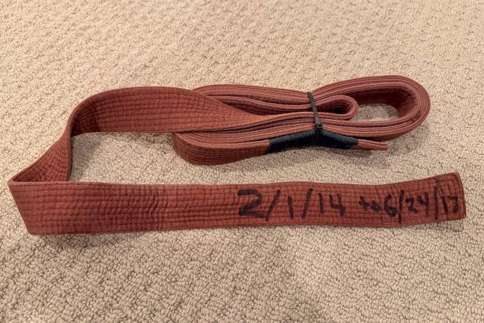 Brown belt · February 1, 2014 · Promoted by Professor Brad Nicolarsen