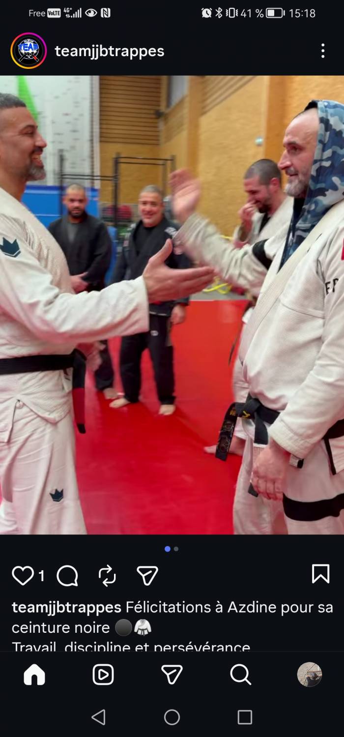 Black belt · January 29, 2026 · Promoted by Coach Moussa Submission Team